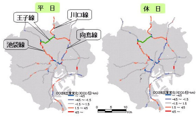 【伊東大厚のトラフィック計量学】道路からのCO2を測る　環状道路と東京の渋滞　その4