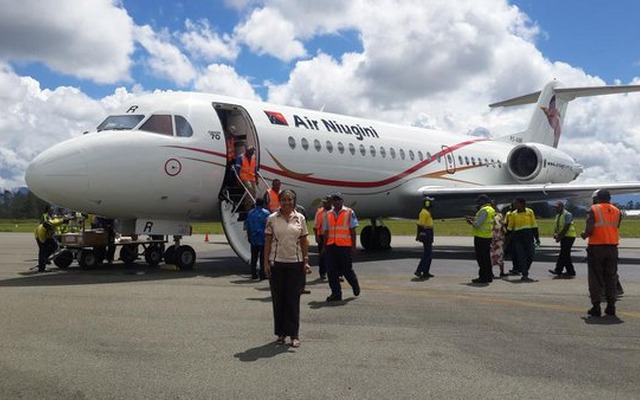 ニューギニア航空のフォッカー70　source: Air Niugini Limited