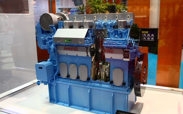 ダイハツディーゼルが開発した環境対応型ディーゼル発電機関・6DE-18