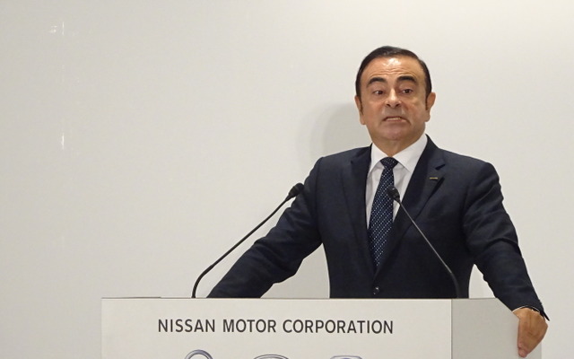 日産 ゴーン社長　《撮影　池原照雄》