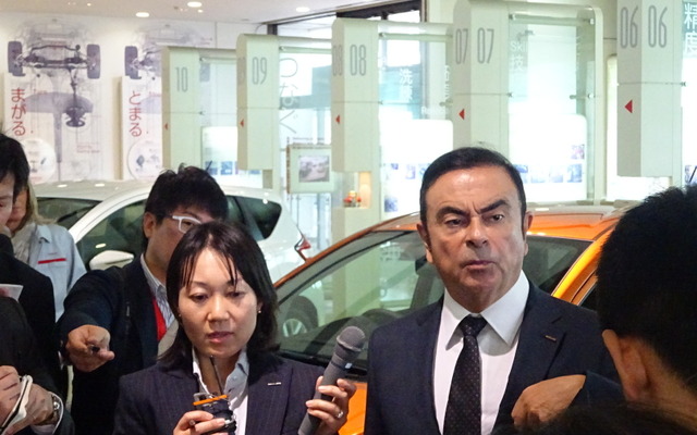 ゴーン社長　《撮影　池原照雄》