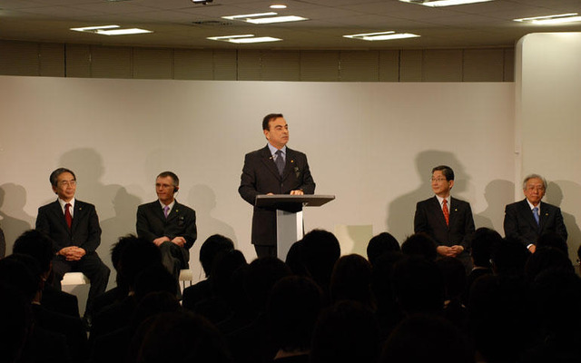 ゴーン社長、昨年同様に3つの言葉…日産入社式