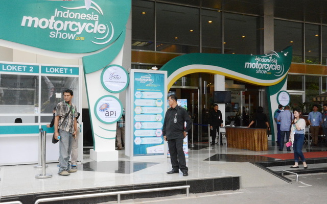 インドネシアモーターサイクルショー会場風景