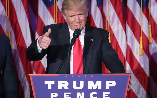 米大統領選、トランプ氏が勝利。　(c) Getty Images