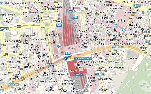 MapFan DB表示例