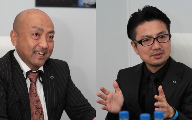 マツダ 商品本部主査・児玉眞也氏とデザイン本部チーフデザイナー・諫山慎一氏