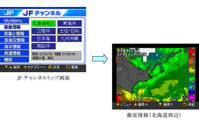 海の情報、モバHO!「JFチャンネル」が充実