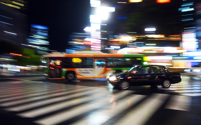 銀座周辺のタクシーのイメージ