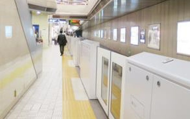 千里中央駅のホームドア設置イメージ。2017年1月から工事に着手する。