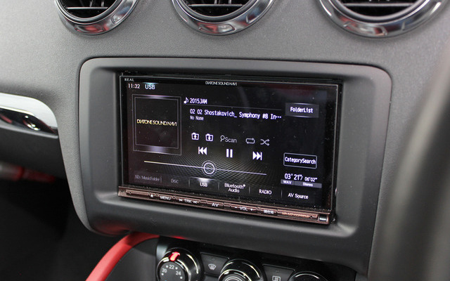 カーオーディオクラブ（大阪府）製作のデモカー、Audiのメインユニット。