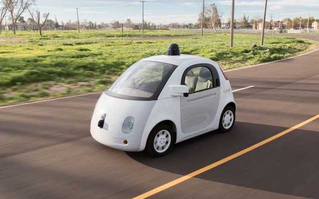 グーグルが自社開発した自動運転車のプロトタイプ