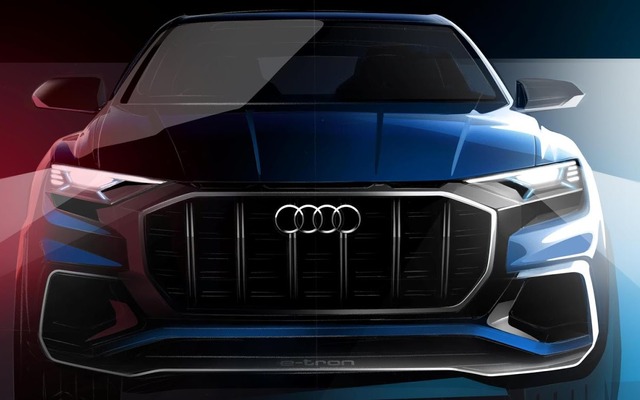 アウディ Q8コンセプトの予告スケッチ