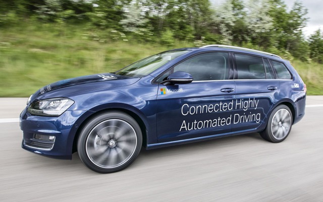 マイクロソフトの自動運転テスト車両（資料画像）