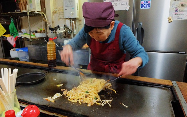 津山のB級グルメ「ホルモンうどん」を食べてみた