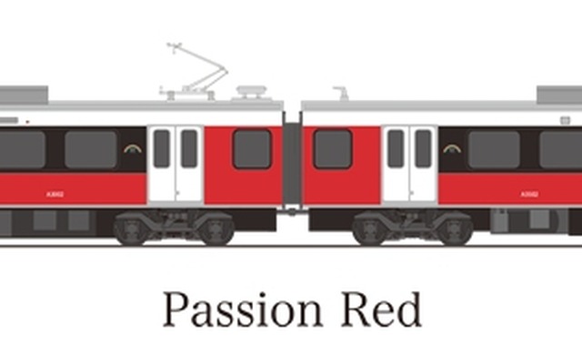 1月20日に一般公開される第2編成のイメージ。車体の赤はイチゴにちなんでいる。
