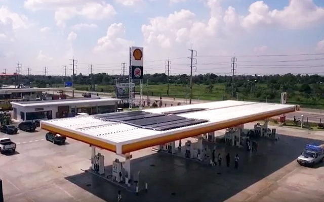 タイでシェルグループのSSに搭載されたソーラーフロンティアのCIS薄膜太陽電池