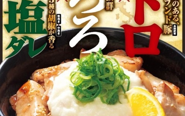 伝説のすた丼屋が「極上ねぎ塩豚トロ丼」を期間限定発売！