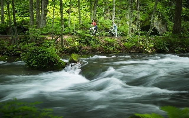 奥入瀬渓流を自転車で散歩する「渓流ポタリング」5月開催