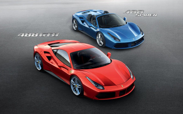 フェラーリ 488GTBと488スパイダー