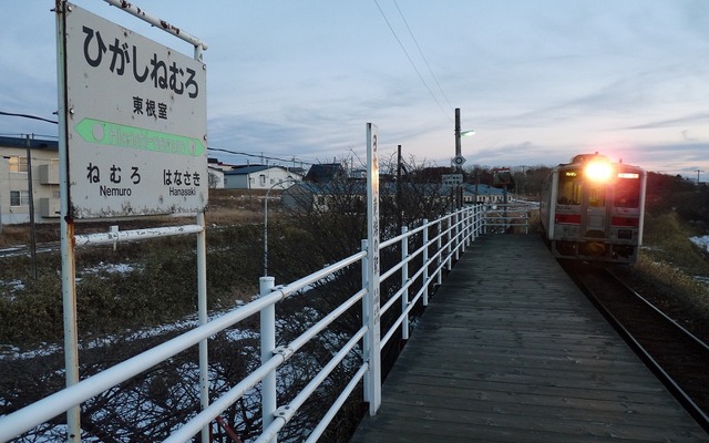 日本最東端の駅として知られる根室本線の東根室駅。同駅を含む釧路～根室間を維持する場合、今後20年間で30億円の大規模修繕・更新費が必要になるという。