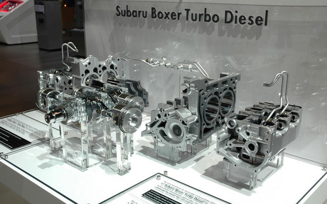 【人とくるまのテクノロジー展07】スバル、水平対向ディーゼルエンジン 日本初公開