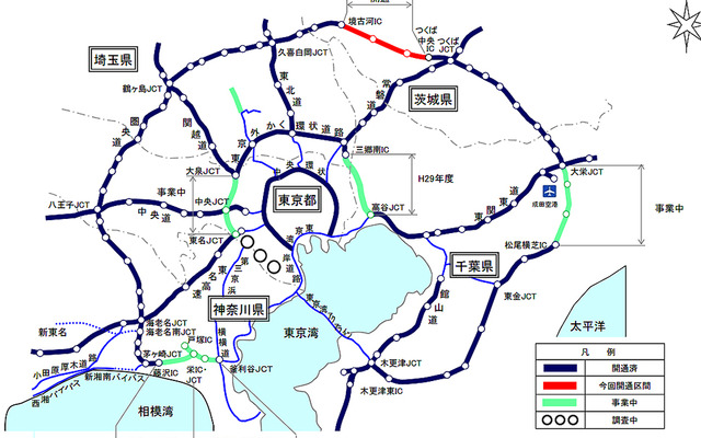 2月26日全通、圏央道