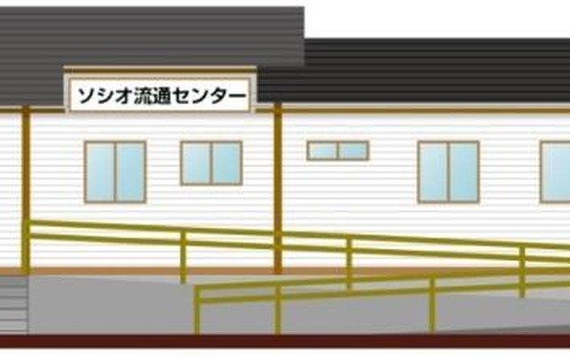 ソシオ流通センター駅のイメージ。ダイヤ改正から1週間後の4月1日に開業する。