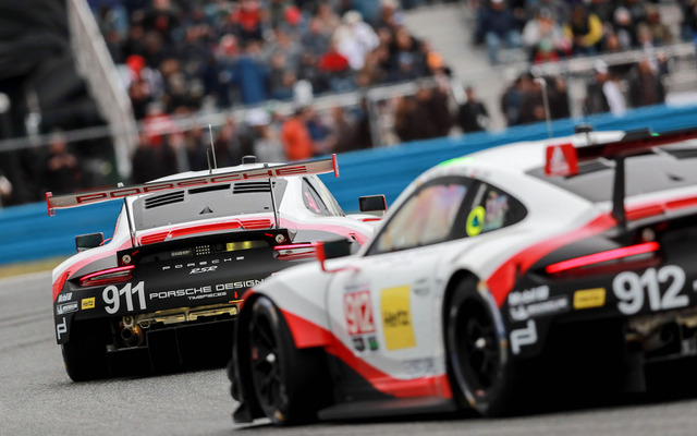 1月のデイトナ24時間を戦った「ポルシェ911 RSR」。
