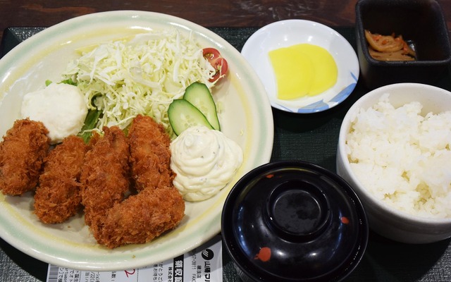 備前 海の駅のカキフライ定食790円