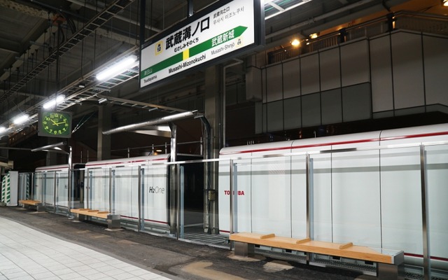 武蔵溝ノ口駅のH2One。災害時も電力を安定的に供給する。