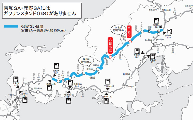 高速道路外ガソリンスタンドサービス社会実験