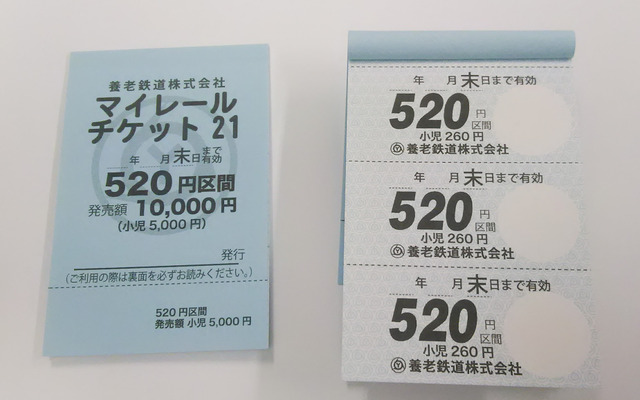 カードサイズの冊子スタイルとなった「マイレールチケット21」。