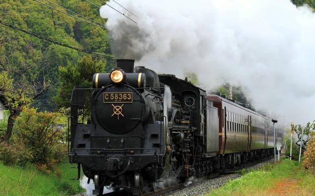 秩父鉄道のSL列車『パレオエクスプレス』。5月27日は西武秩父発の臨時SL列車として運行されるため、熊谷～三峰口間では運転されない。