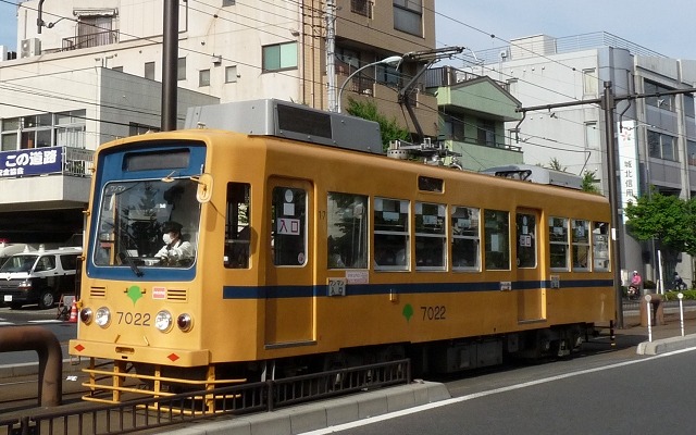 都電荒川線7000形の引退イベントが6月11日に行われる。写真は7000形の7022号。