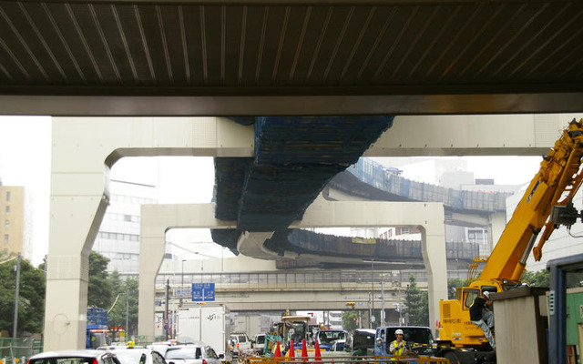 首都高 西新宿ジャンクション…スペースを最大限に活用
