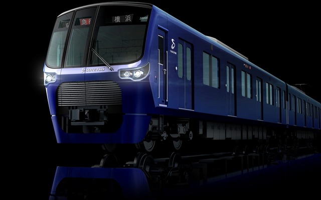 12月にデビューする20000系のイメージ。相鉄・東急直通線での運行に対応する。