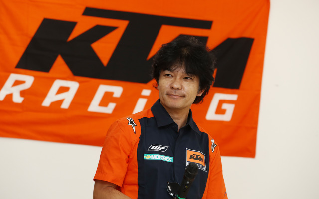 元ロードレース世界選手権GP250チャンピオンの原田哲也さん。