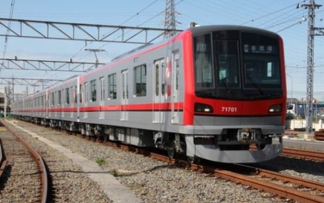 日比谷線直通用の70000系。7月7日にデビューする。