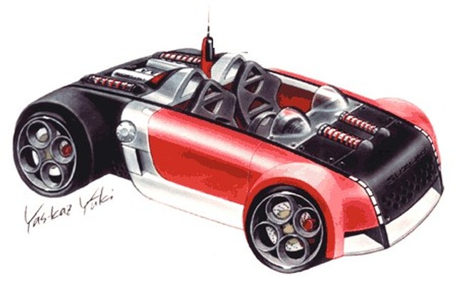 【フランクフルトショー2001出品車】スズキ『GSX-R/4』……別名、4輪のハヤブサ