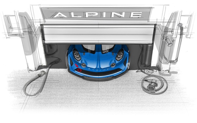 アルピーヌ A110 カップのイメージスケッチ