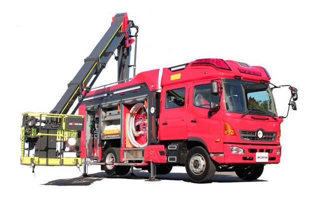 13mブーム付多目的消防ポンプ自動車MVF