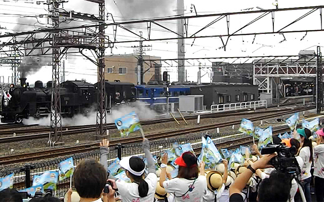 東武鉄道 SL大樹 祝賀運転（下今市駅、2017年8月10日）