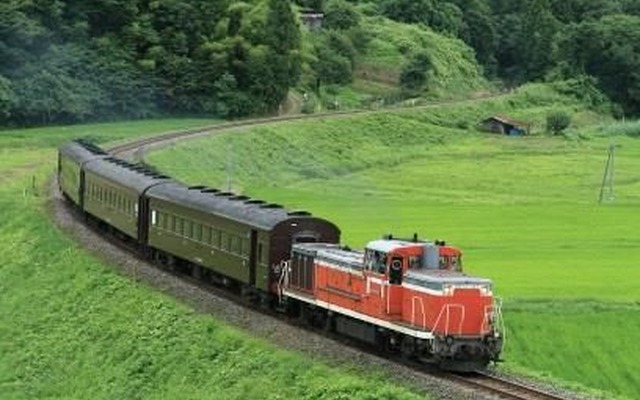 津軽線で運行される旧型客車列車のイメージ。