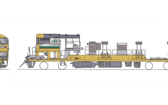 JR東日本はレール輸送用気動車のキヤE195系を導入する。画像はロングレール輸送車のイメージ。