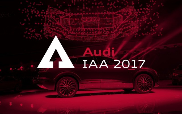 アウディのフランクフルトモーターショー2017の予告イメージ