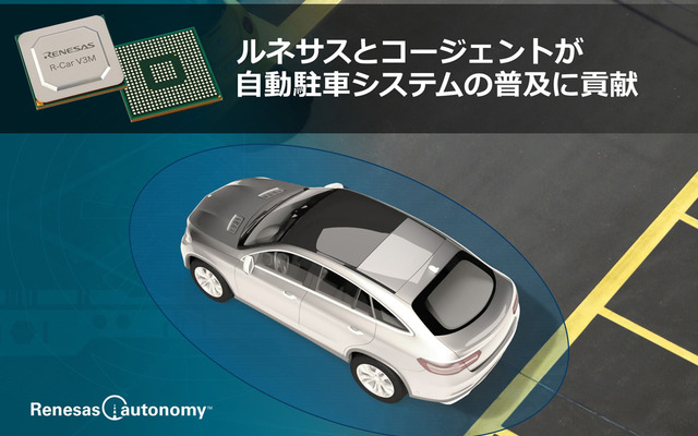 ルネサスとコージェントが自動駐車システムの普及に貢献