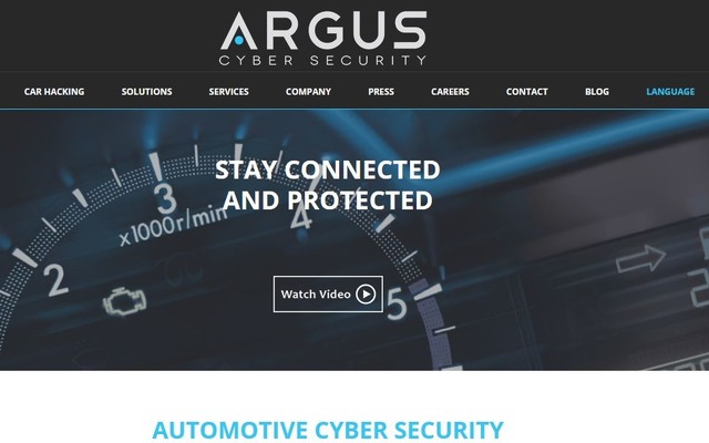 アルガス・サイバー・セキュリティ社の公式サイト