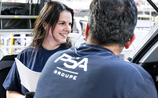 PSAグループのフランス・ソショー工場の従業員