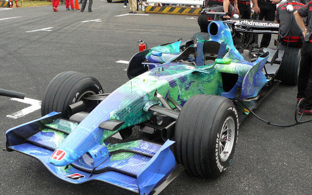 モータースポーツジャパン07フェス…ホンダF1デモ走行