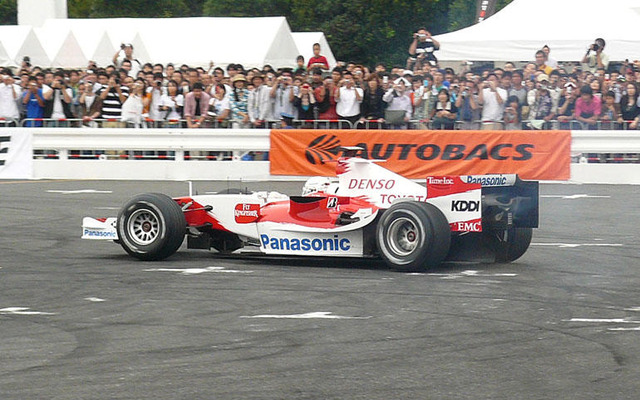 モータースポーツジャパン07フェス…トヨタF1デモ走行